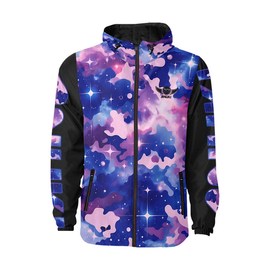 The Lost in AnukiCamo Blue Quilted Windbreaker